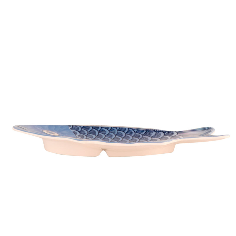 G.E.T. Fish Serving Plates Melamine Platter, 8.25" W x 12" L