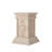 Valmont Outdoor/Indoor Traditional Garden Handmade MgO Pedestal Plant Stand with Ornate Carved Detail
