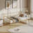 Twin Metal Daybed | Durable Steel Frame with Headboard | Space-Saving Sofa Bed for Bedroom or Guest Room, Gold-1-341591399