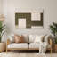 Minimalisme 52, art mural en métal beige-102591973