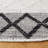 Hand Woven Wool/Cotton Geometric Rug in Ivory/Black-608435314