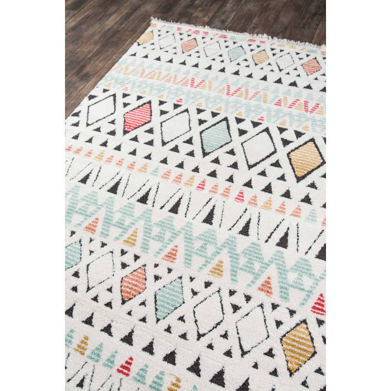 Tapis multicolore Kaia, Rectangle 5 pi 3 po x 7 pi 2 po