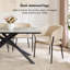 Whitworth Marble Effect 6 Seat Dining Table-182385685