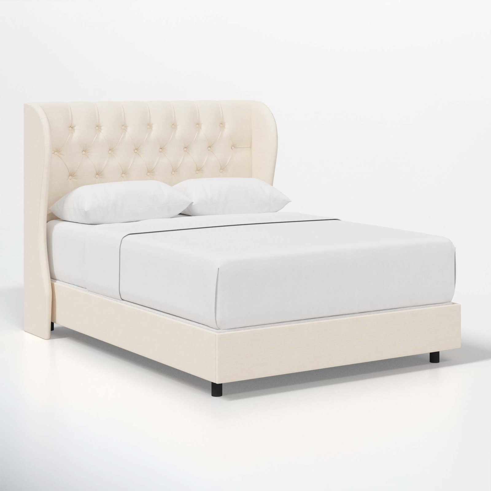 Tomey Wingback Bed, Como Rosewater, Twin