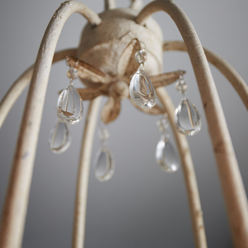 Worrall 6 - Light Dimmable Chandelier, Persian White