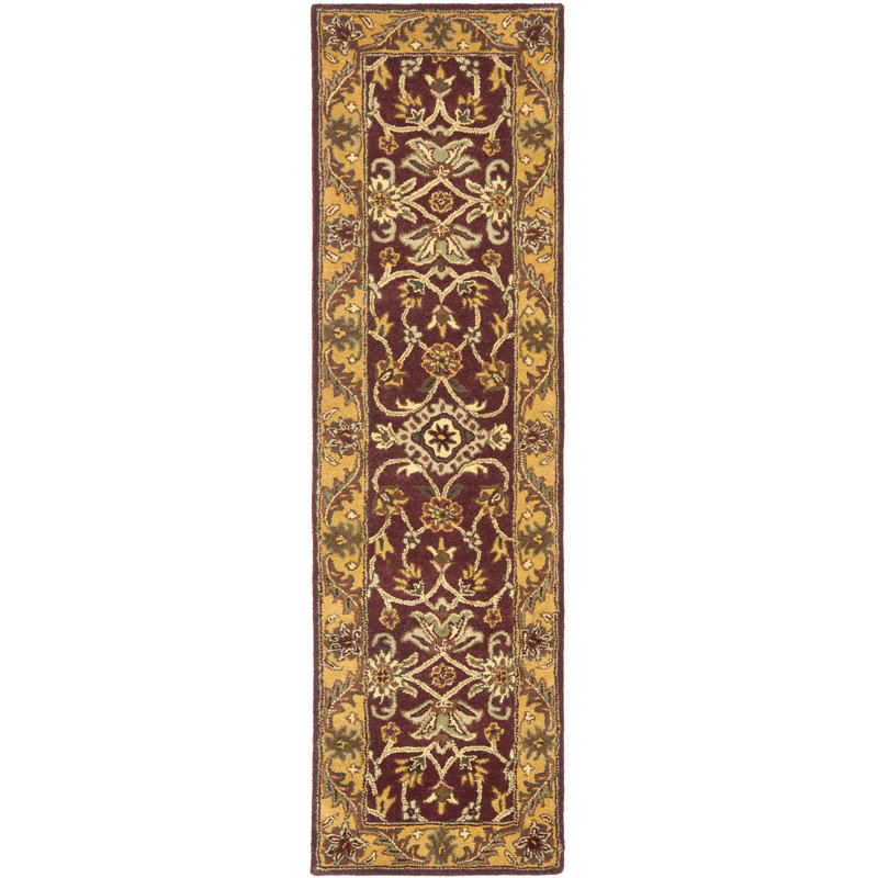 Santoyo Hand Tufted Wool Oriental Rug, Runner 2'3" x 12'