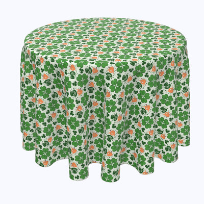 Mermec Red Beard Leprechaun and Pipe Tablecloth