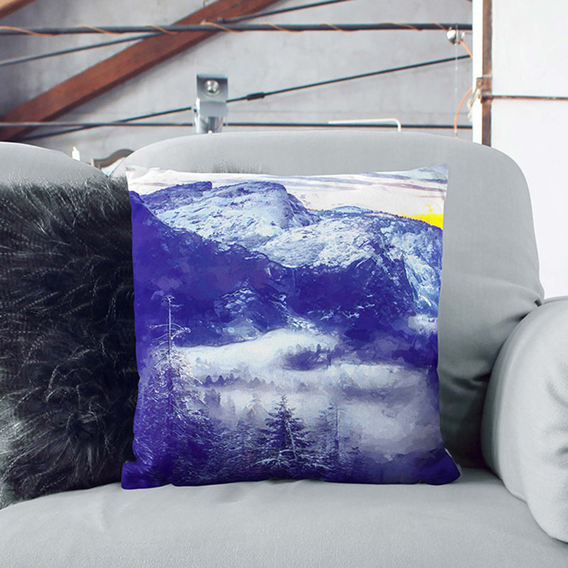 Square Throw Cushion, 55cm H x 55cm W x 20cm D