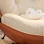 Chaise berçante moderne avec repose-pieds-111645345