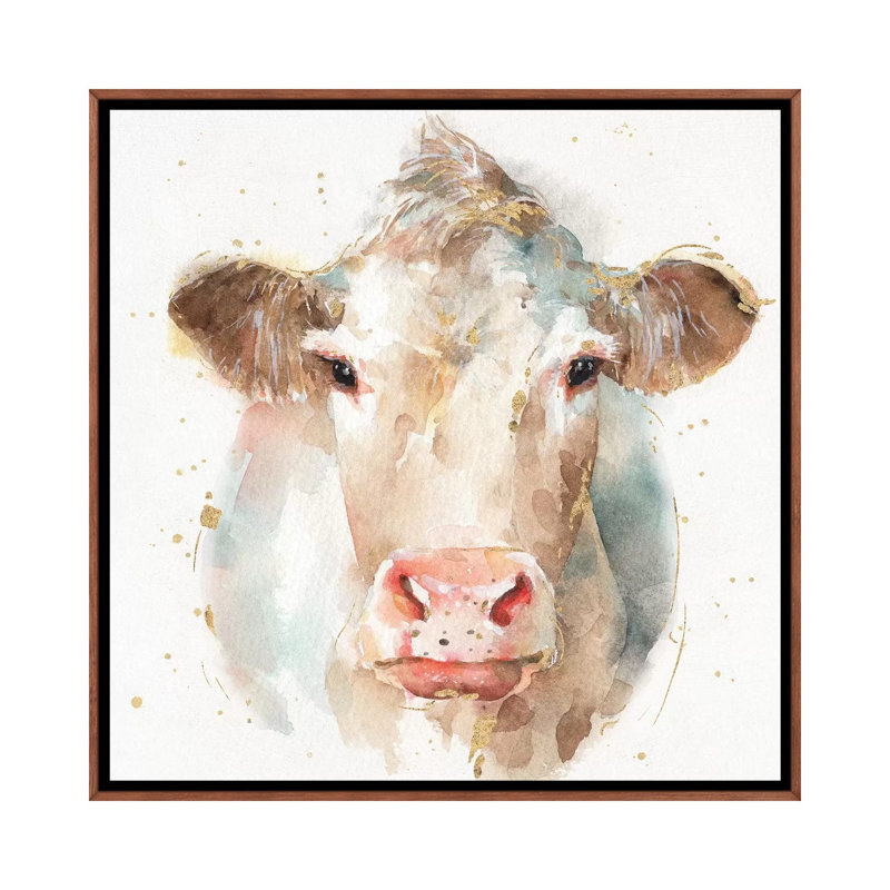 «Farm Friends II» par Lisa Audit - reproduction d'art, H 18 po x l 18 po x 1,5 po, Toile avec cadre en bois classique