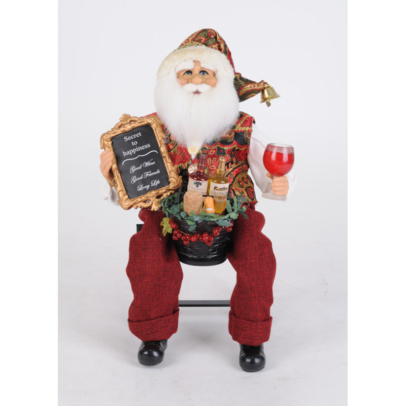 Vintner Santa Figurine