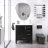 30" Modern Traditional Freestanding Bathroom Vanity Cabinet With Ceramic Basin-552283568