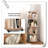 Jucel Unfinished Book Cabinet Bookcase