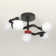 Deontee 5-light Sputnik Dimmable LED Semi Flush Mount