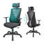 Chaise de bureau ergonomique en filet avec appui-tête et accoudoirs réglables - Chaise de bureau pivotante avec pochette de rangement pour le bureau personnel
