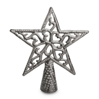 10'' Handmade Metal Tree Topper