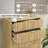  Fluted Fluted 5 Wood Dresser with Built‑In Anti‑Tip Stability System, 30.7" W Drawer Chest for Bedroom, Nursery or Hallway Storage Organizer