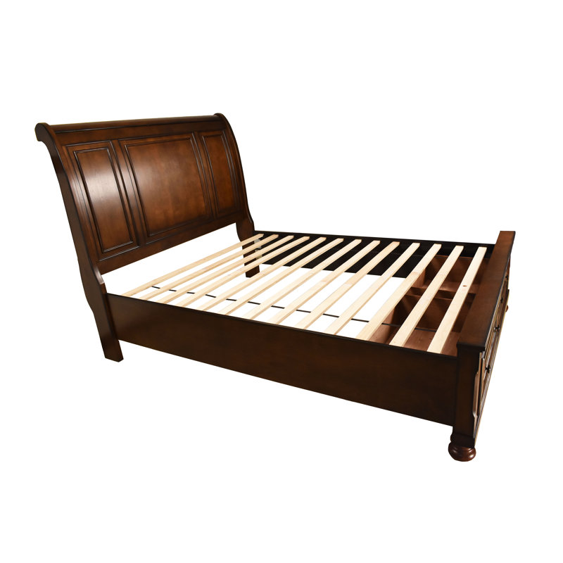 Lit gigogne simple en pin, monobloc