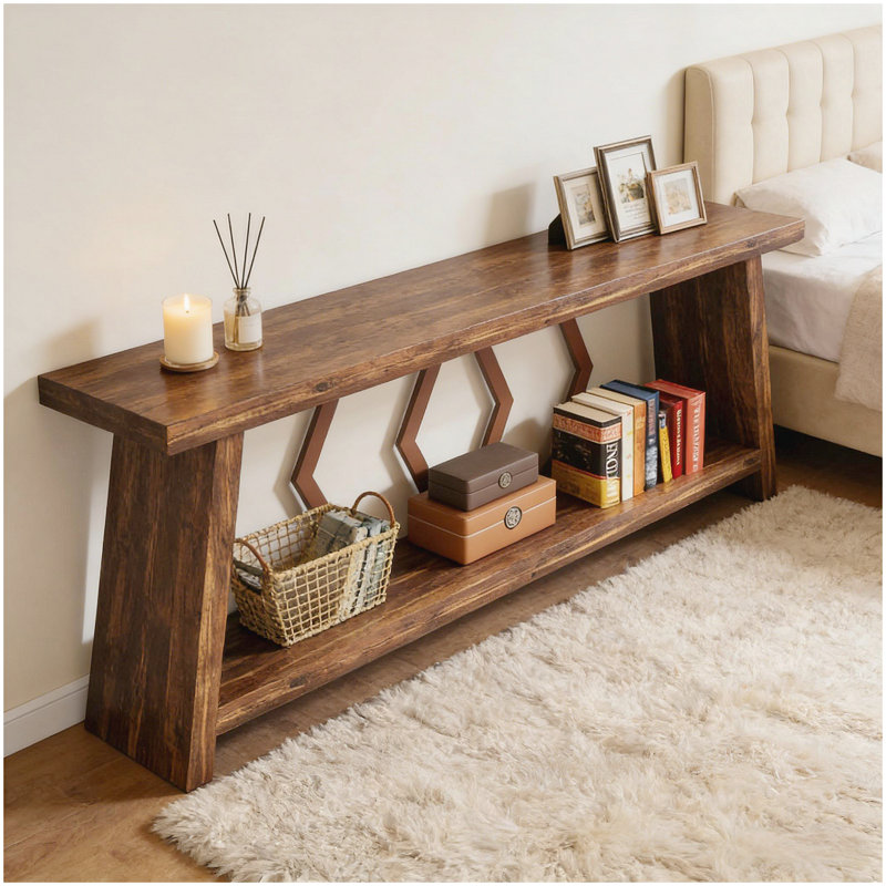 Console 70,9 po, Brun