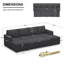 Canapé modulaire convertible en U avec canapé-lit Rafael-101956711