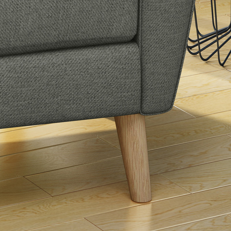 Fauteuil club Mid Century, Gris