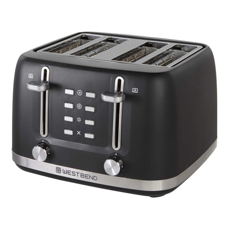 West Bend 4-Slice Toaster, in Black