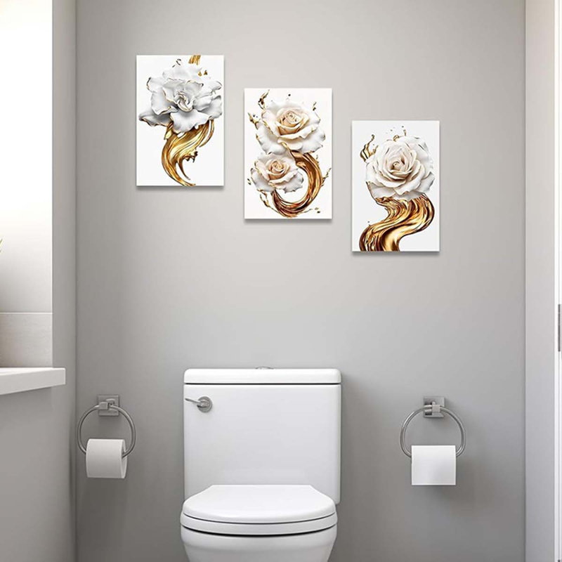 3 Piece Wrapped Canvas Print, 40 cm H x 90 cm W