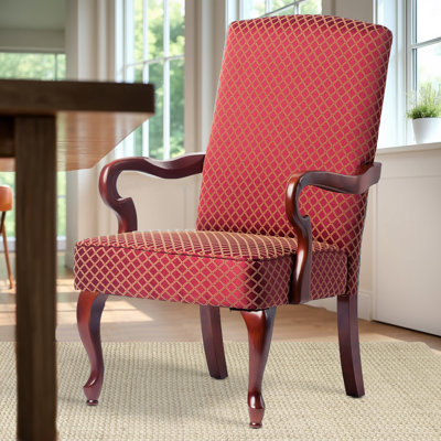 Fauteuil à col-de-cygne rouge