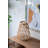 D9.5x13.5" Sienna Bamboo Lantern with Rope Handle