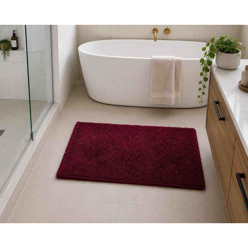 Shaggy - Burgundy Bathmat