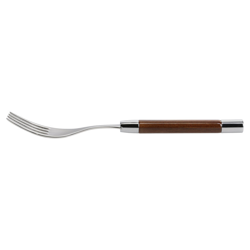 BIA Cordon Bleu Conty 5 Piece 18/10 Stainless Steel Flatware Set, Service for 1, Brown