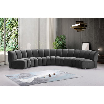 Canapé modulaire en velours Infinity