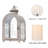 11.22'' H Metal Tabletop Lantern with Candle Included-864427639