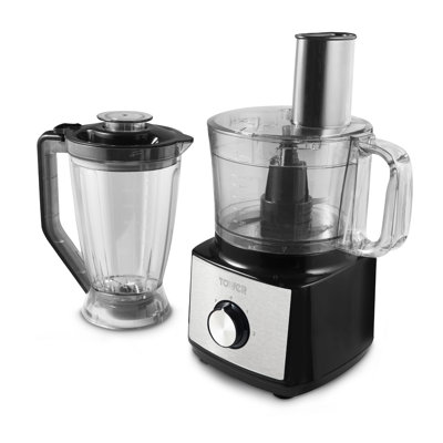 Tower Multi-Function Food Processer & Blender with 2L Mixing Bowl, 1.8L Jug, 2 Speed Settings & Pulse Function, 750W