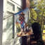 Drapeau Cowboy Welcome House-112699274