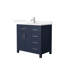Beckett 36" Freestanding Single Bathroom Vanity with Quartz Top-104314947-104314946-104314949