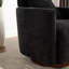 Chaise de salon avec capacité de rotation de 360 degrés, multi-réglable, chenille douce, surface rotative en bois, revêtement en chenille multifonctionnel, base