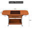 Table basse extensible moderne 47,2 po - Acajou avec roues et rangement