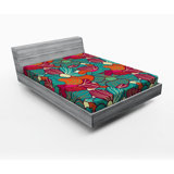 Microfiber Floral Fitted Sheet