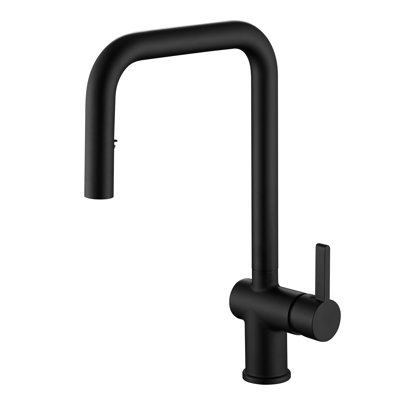 SUMERAIN Stainless Steel 304 Pull Down Kitchen Sink Faucet, Dual Spray Mode Lead-free Kitchen Faucet