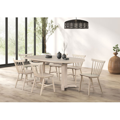 Eufrozina 7-pcs Oval Dining Table Set