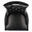 Chaise d'appoint rembourrée en lin et capitonnée Dann-1509460012