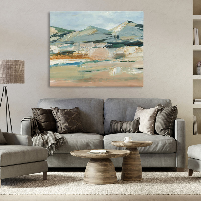  «Neutral Hued Mountains», art mural sur toile par Ethan Harper, H 36 po x l 48 po