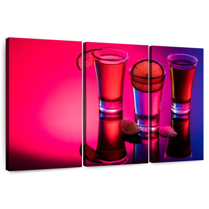 Yarlin Tequila Shots Reflection, 28" H x 45" W