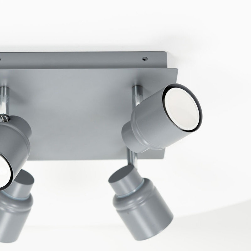 Demont Semi Flush Mount, Grey