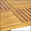 Table de salle à manger d'extérieur durable en bois massif 59 po Durable