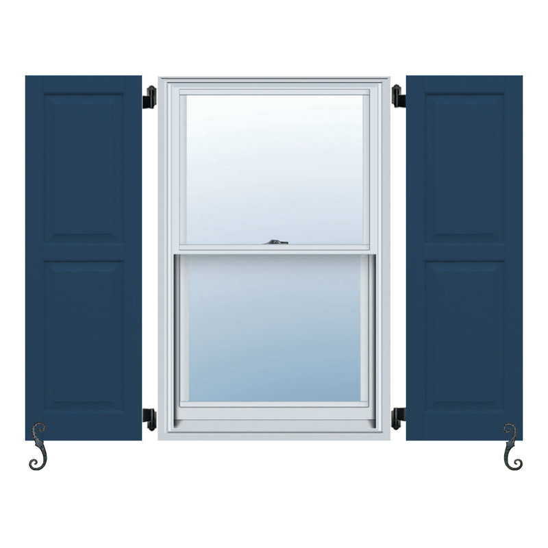 2 panneaux égaux et panneaux à panneaux surélevés Atlantic, Bleu haute mer, 12 po, 26 po