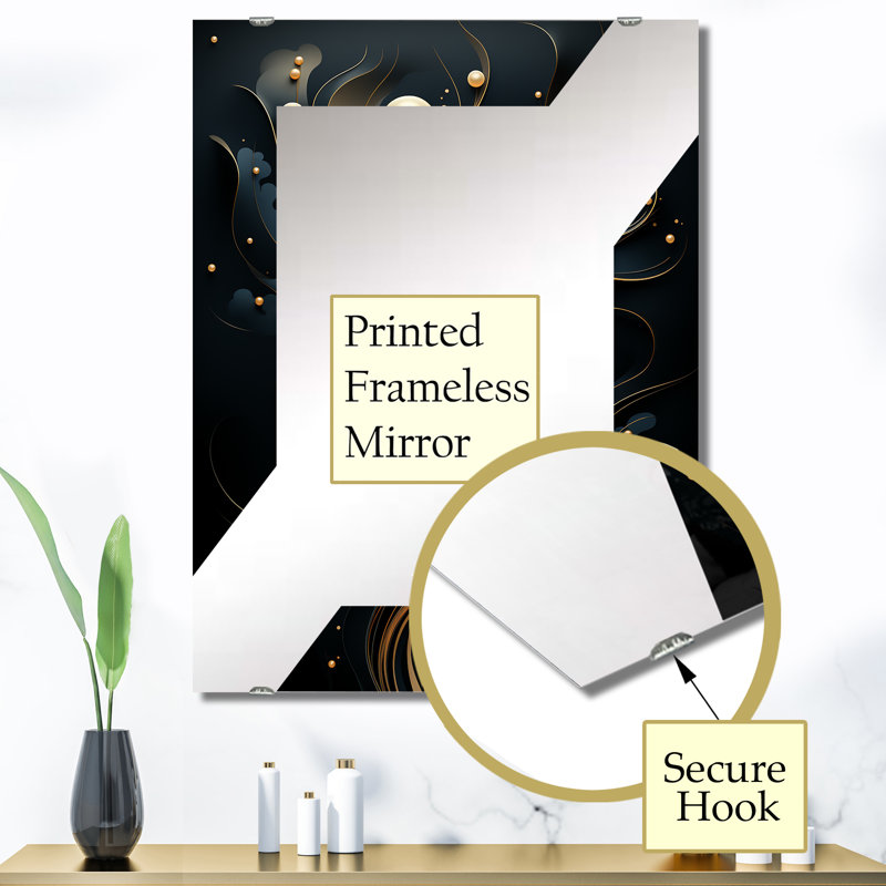 Cortazal - Abstract Decorative Wall Mirrors MIR135361, 40" x 30"