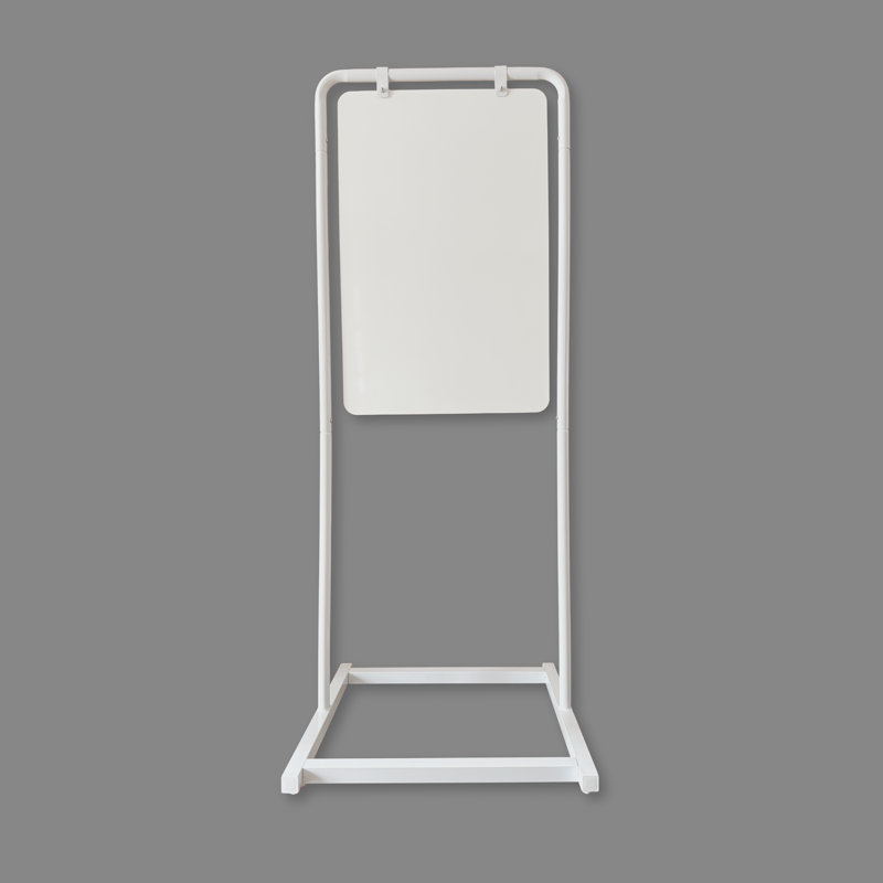 Balancelle magnétique en métal pour tableau noir l 22 po x H 56 po (blanc / blanc), Blanc
