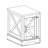 Farmhouse End Table, Rectangular Nightstand With Barn Door And Adjustable Storage Shelf, Small Bedside Table-737095396